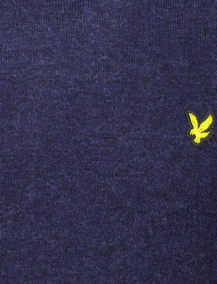 Lyle & Scott trui donkerblauw gemeleerd