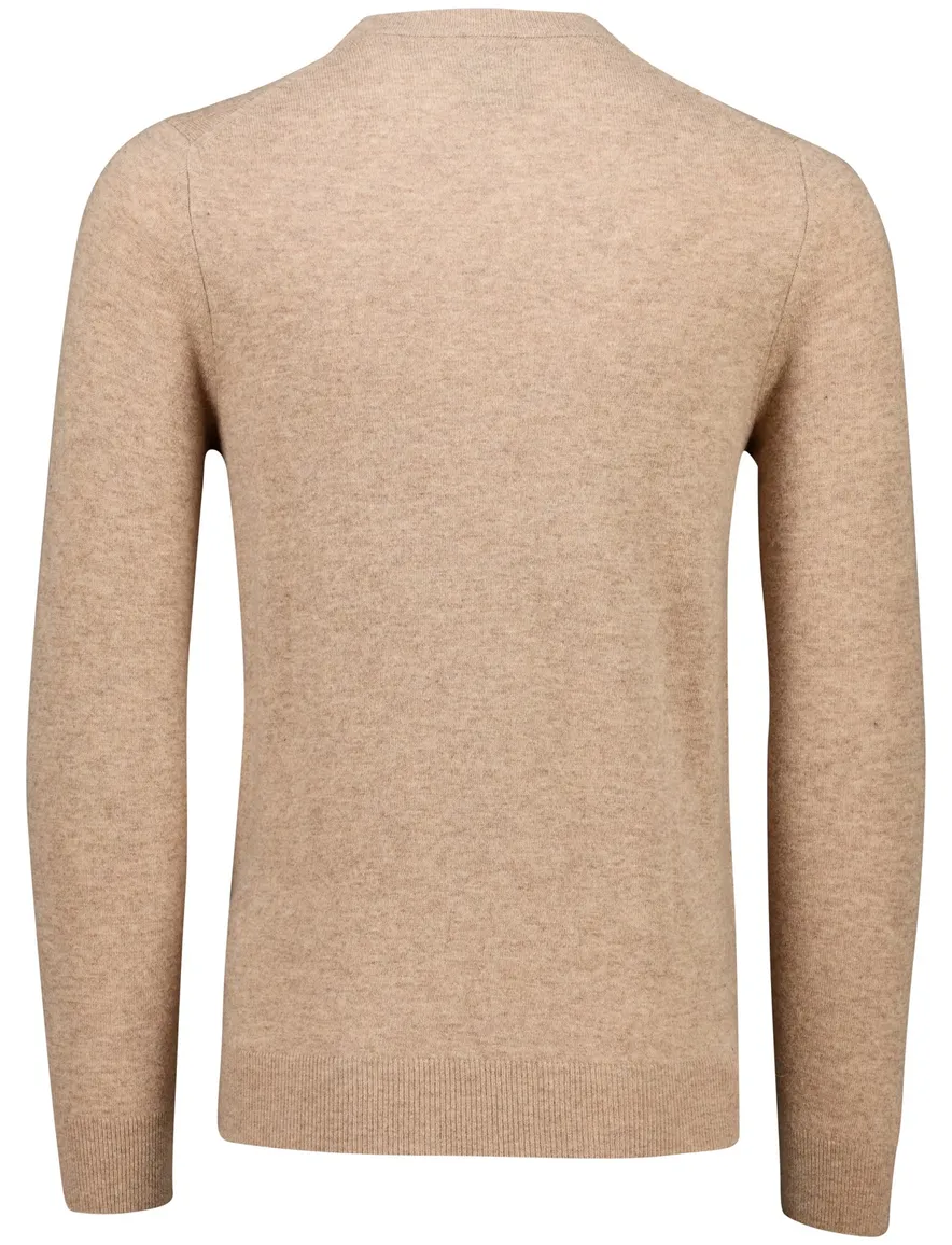 Lyle & Scott trui bruin gemêleerd lamswol