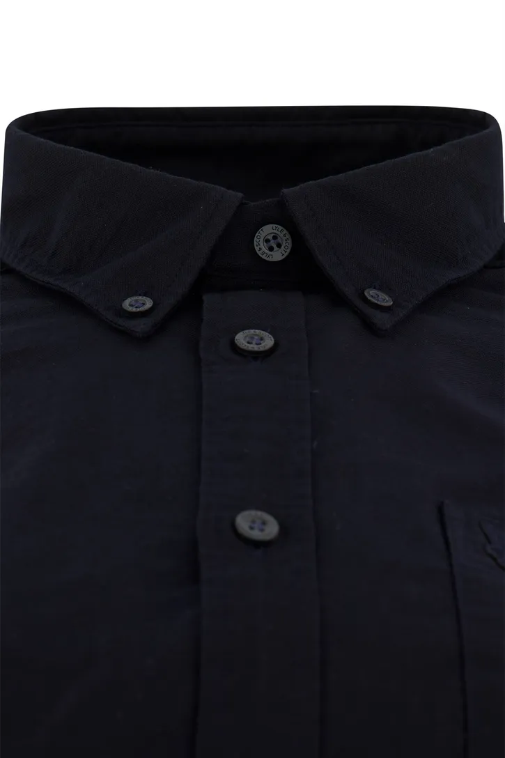 Lyle & Scott overhemd navy katoen