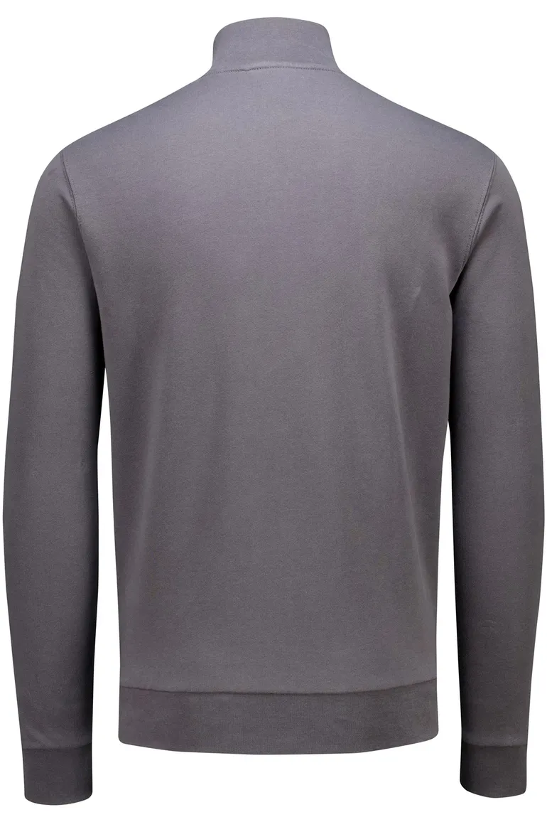 Lyle & Scott half-zip sweater antraciet