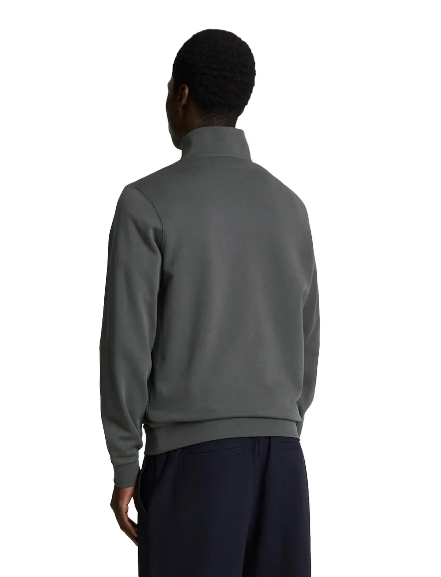 Lyle & Scott half-zip sweater antraciet
