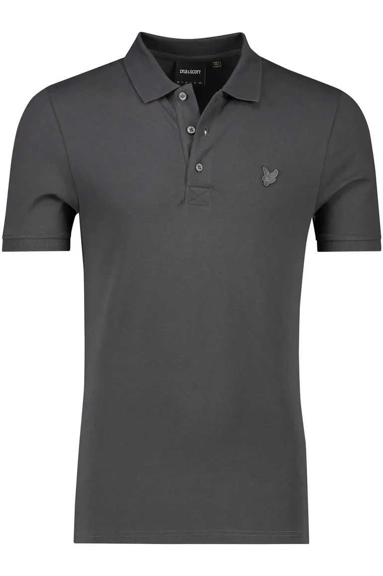 poloshirt korte mouw grijs Lyle & Scott
