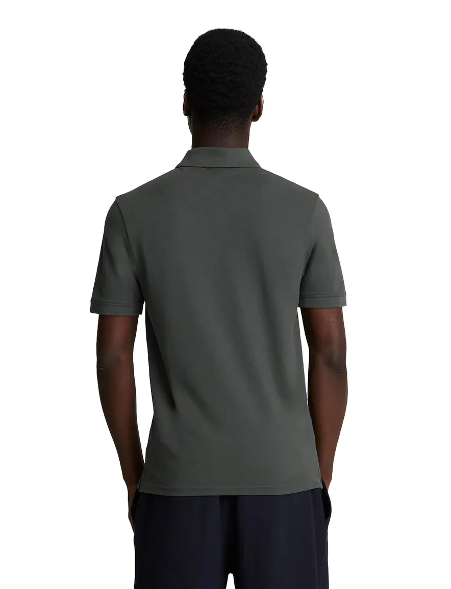 poloshirt korte mouw grijs Lyle & Scott