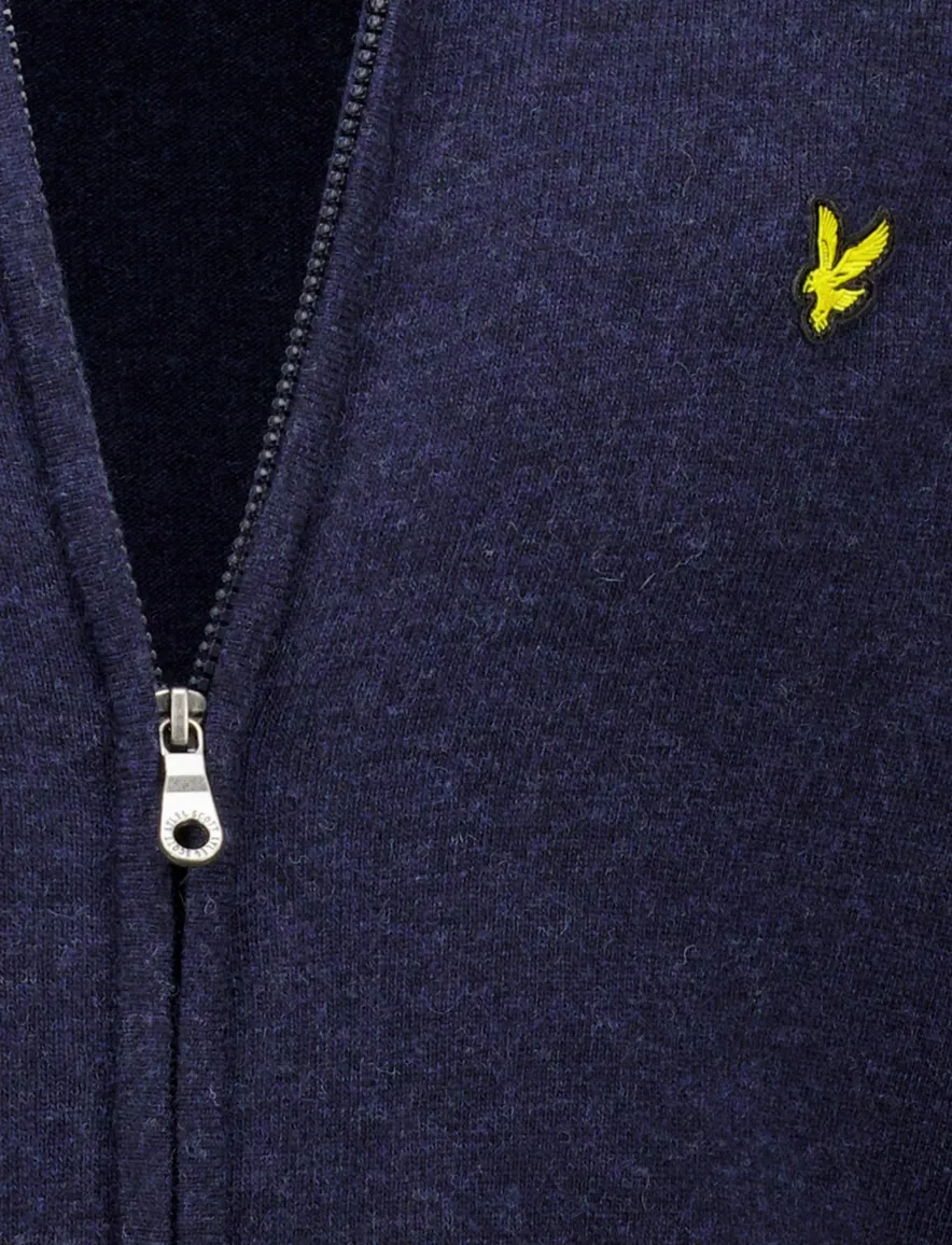 Lyle & Scott vest donkerblauw lamswol