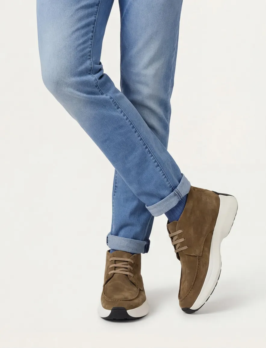 Giorgio sneakers camel effen veters