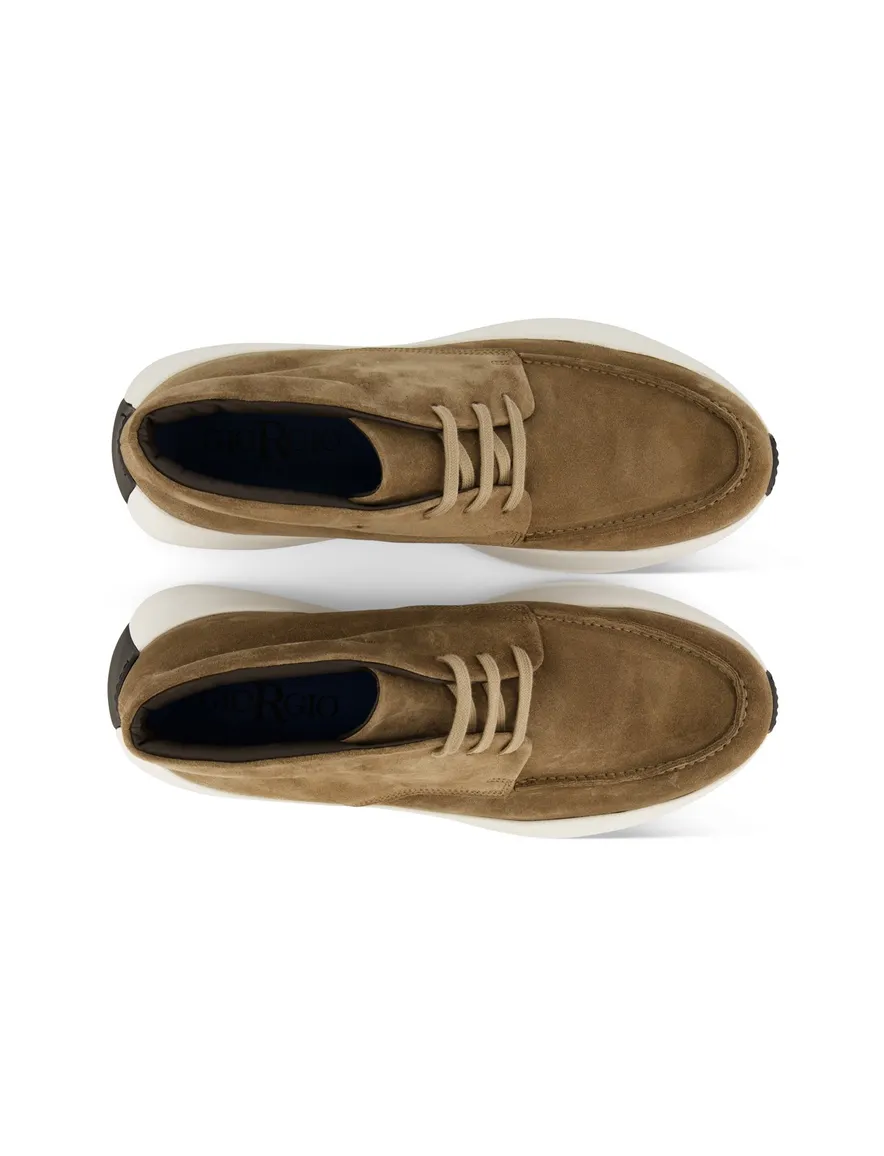 Sneakers Giorgio effen camel