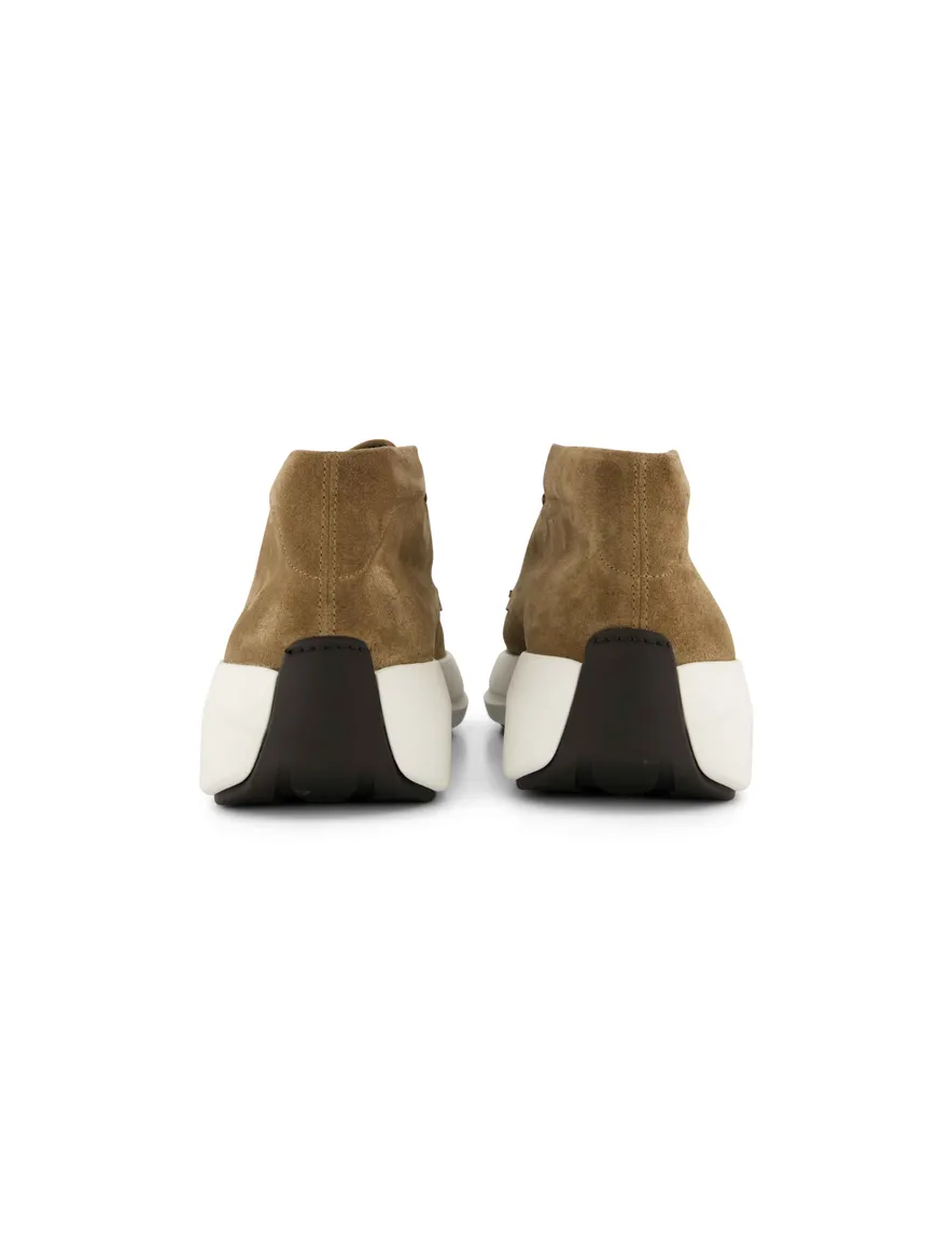 Sneakers Giorgio effen camel