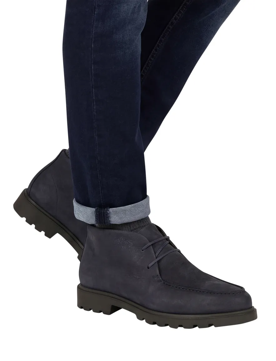 Giorgio boots navy met donkere zool effen leer