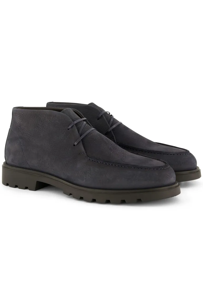Giorgio boots navy met donkere zool effen leer
