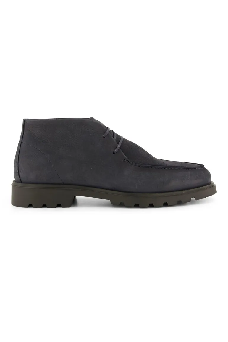 Giorgio boots navy met donkere zool effen leer