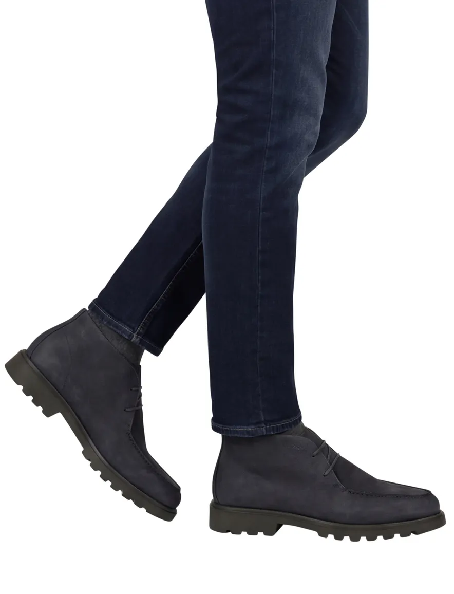 Giorgio boots navy met donkere zool effen leer