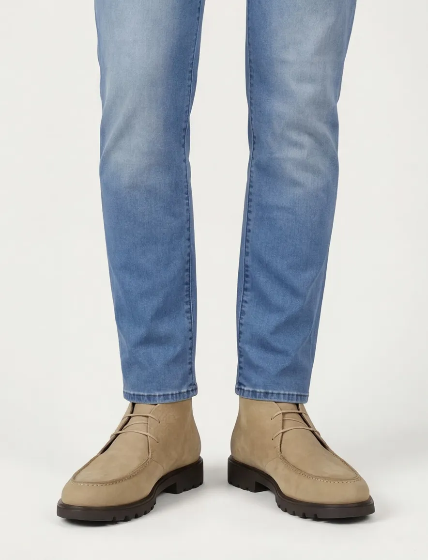 Giorgio schoenen beige met donkere zool