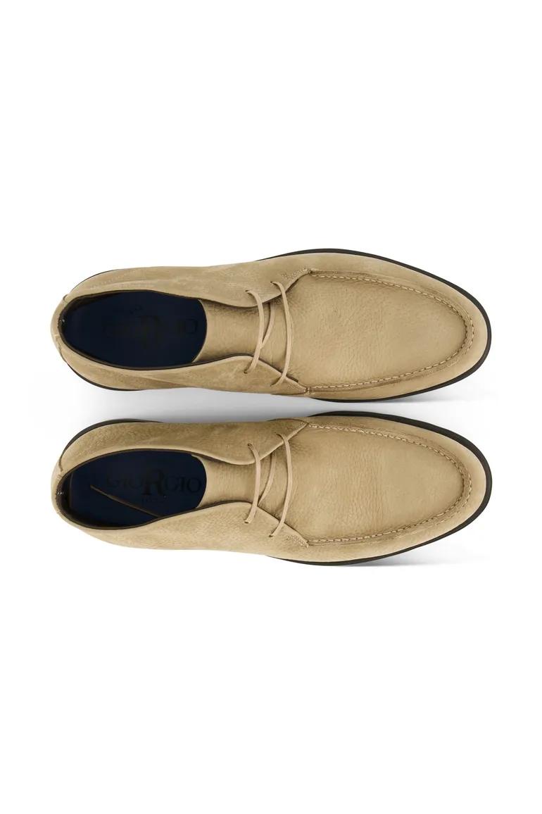 Giorgio schoenen beige met donkere zool