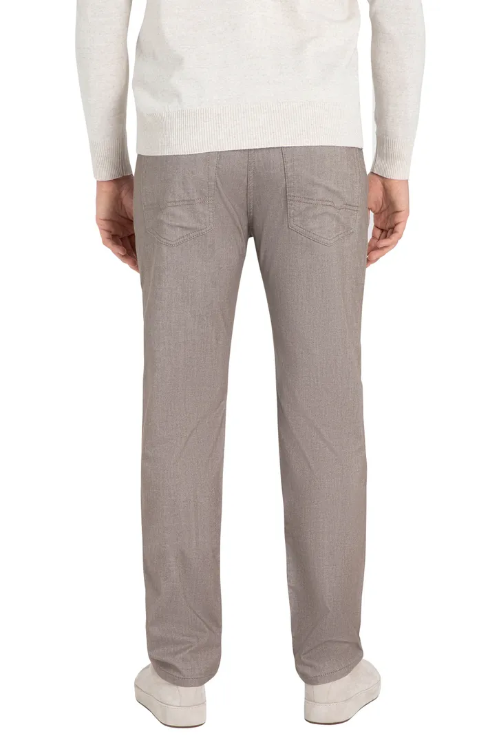 Mac jeans modern fit bruin Arne gemêleerd zonder omslag