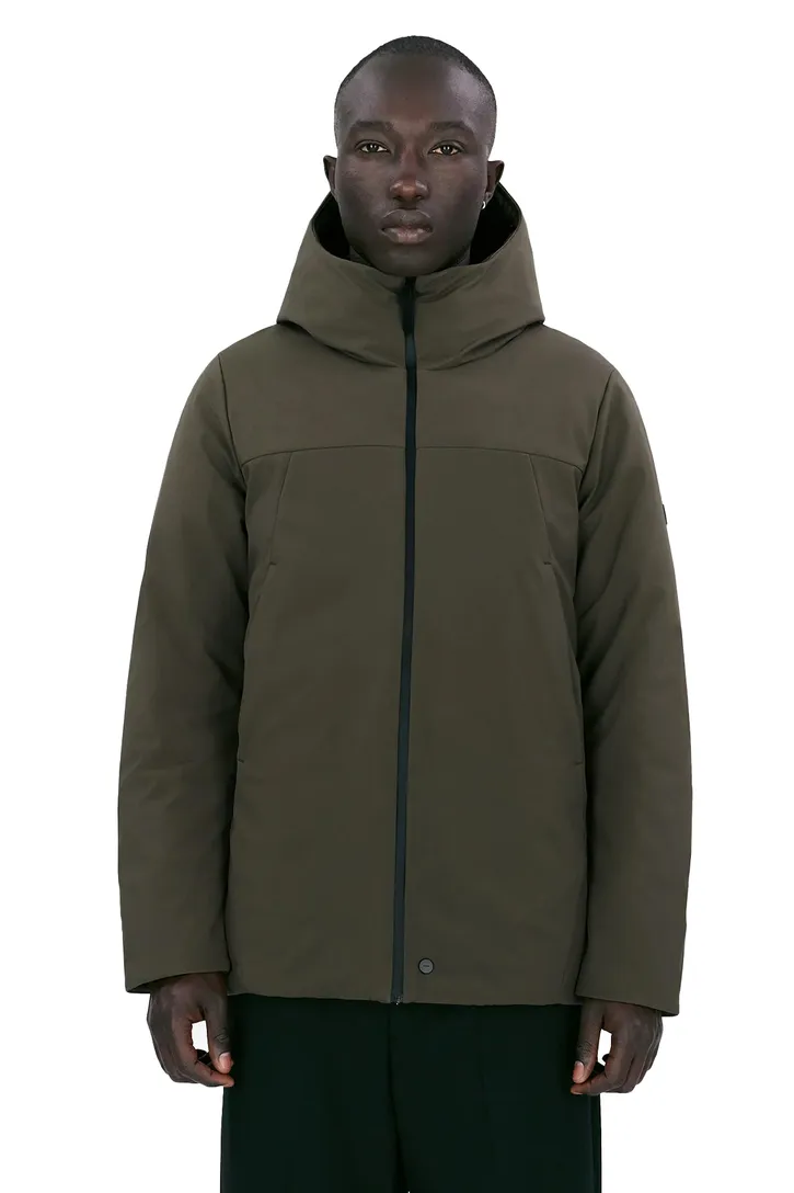 Normale fit Elvine winterjas Philian khaki effen