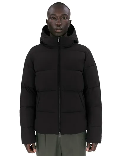 Elvine Elvine winterjas Bjarne zwart uni normale fit puffer