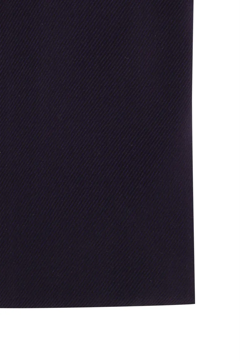 business overhemd R2 donkerblauw effen katoen slim fit