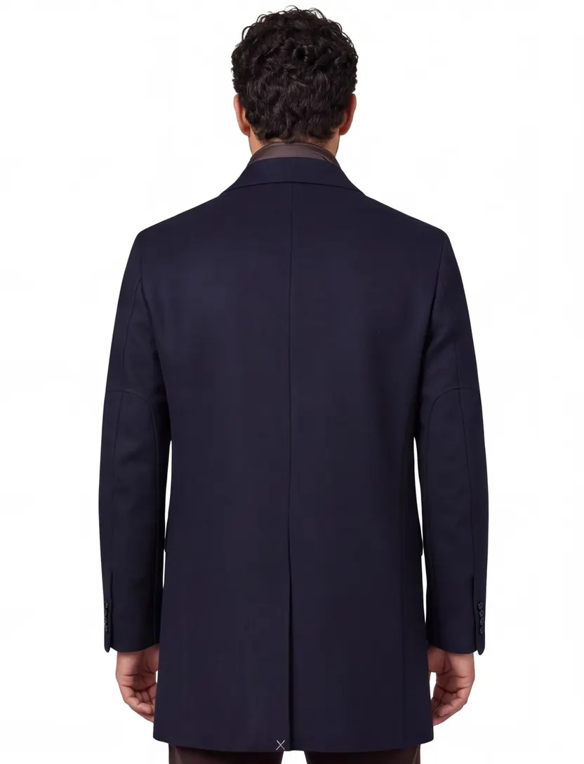 Portofino winterjas navy uni normale fit