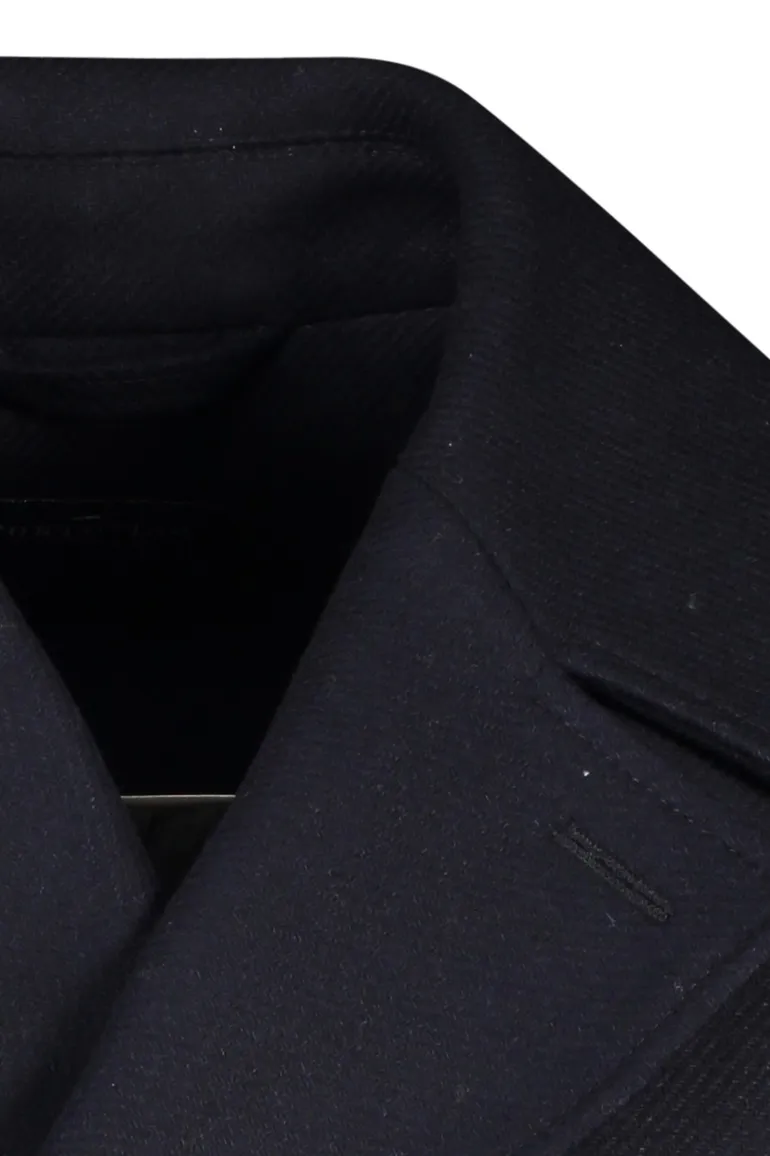 Portofino winterjas navy uni wol normale fit