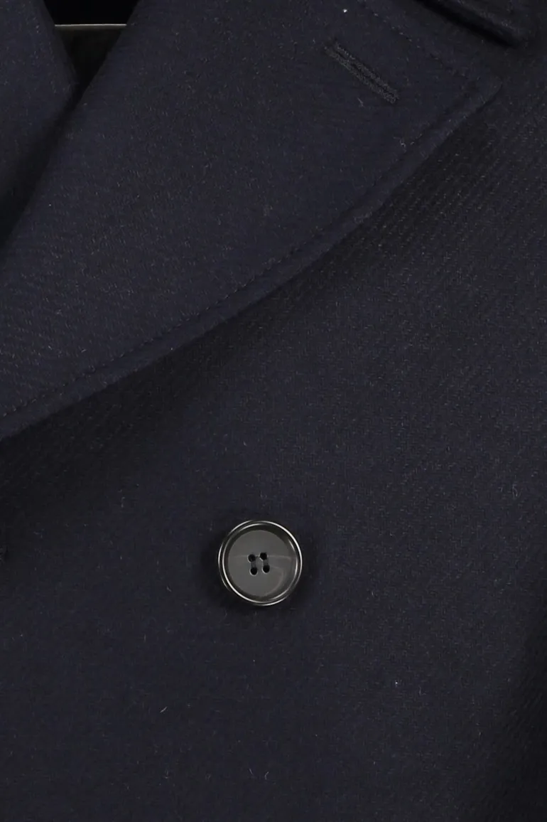 Portofino winterjas navy uni wol normale fit