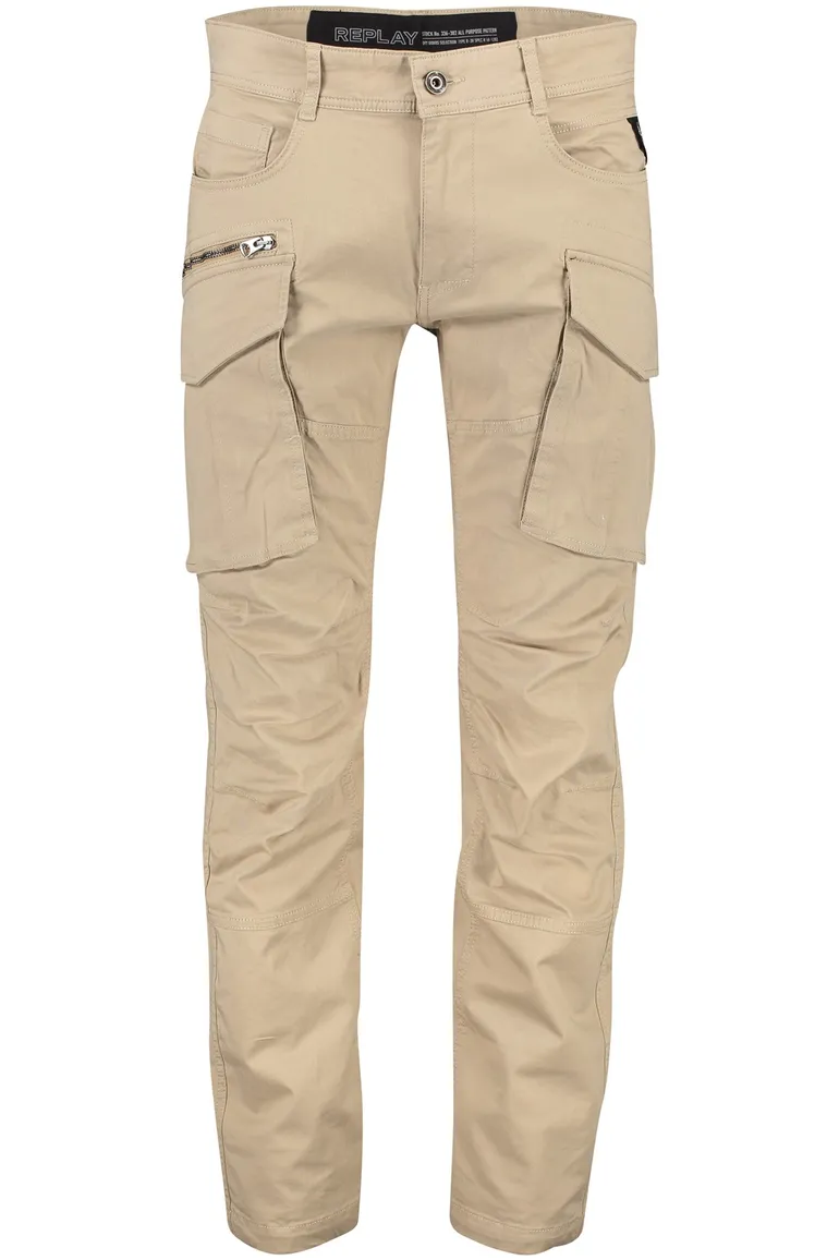 Replay Pantalon cargo beige