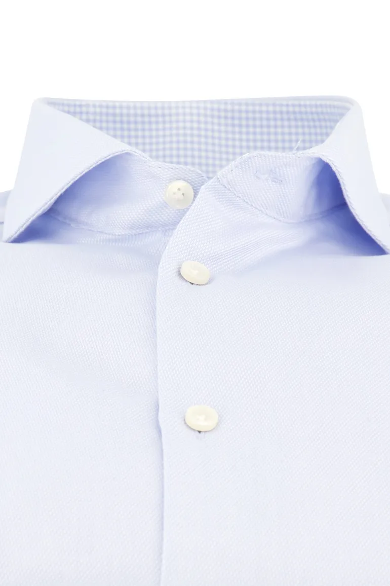 John Miller overhemd tailored fit lichtblauw