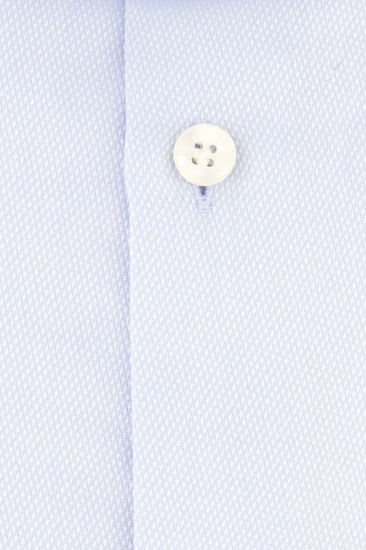 John Miller overhemd lichtblauw gestreept tailored fit
