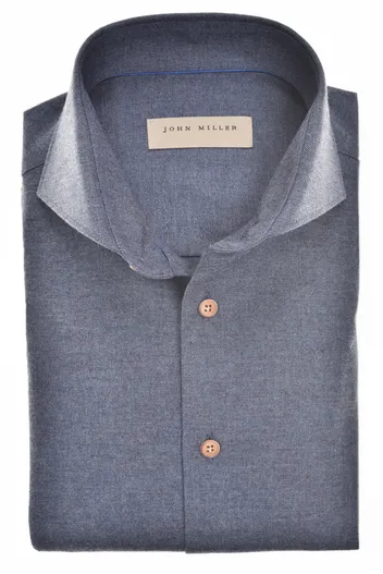 John Miller John Miller business overhemd Tailored Fit donkerblauw