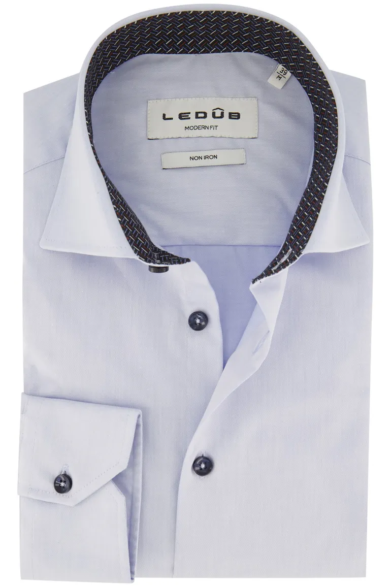 business overhemd lichtblauw Ledub Modern Fit