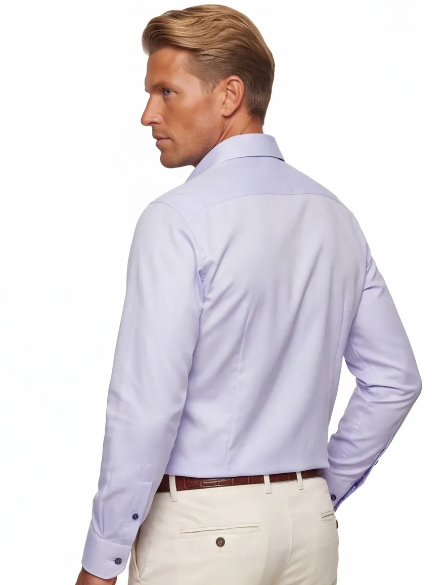 business overhemd lichtblauw Ledub Modern Fit