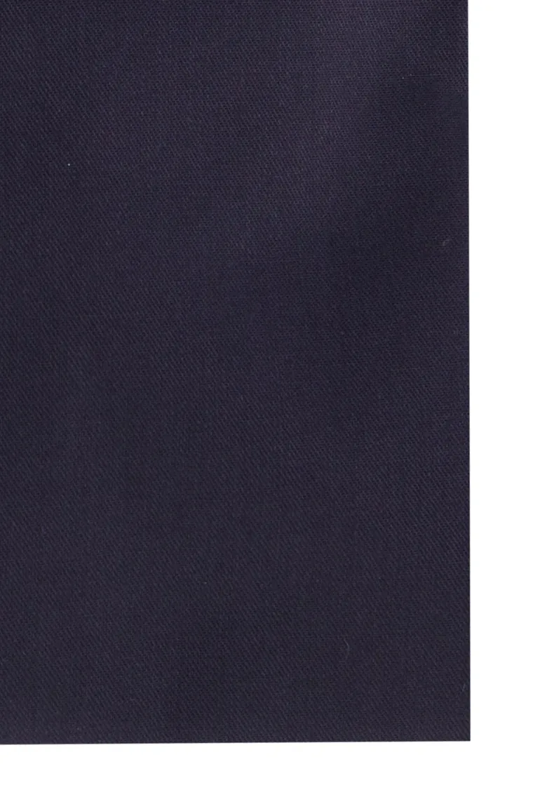 Ledub overhemd donkerblauw strijkvrij
