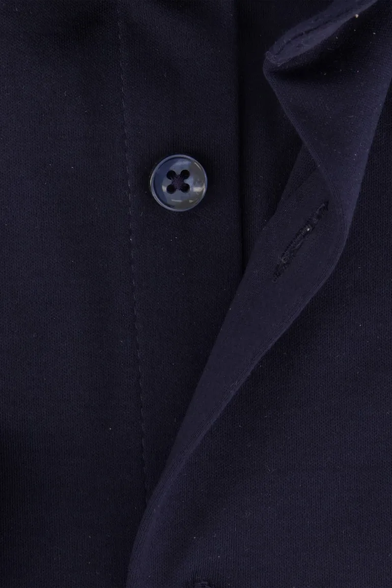 Ledub business overhemd normale fit donkerblauw effen