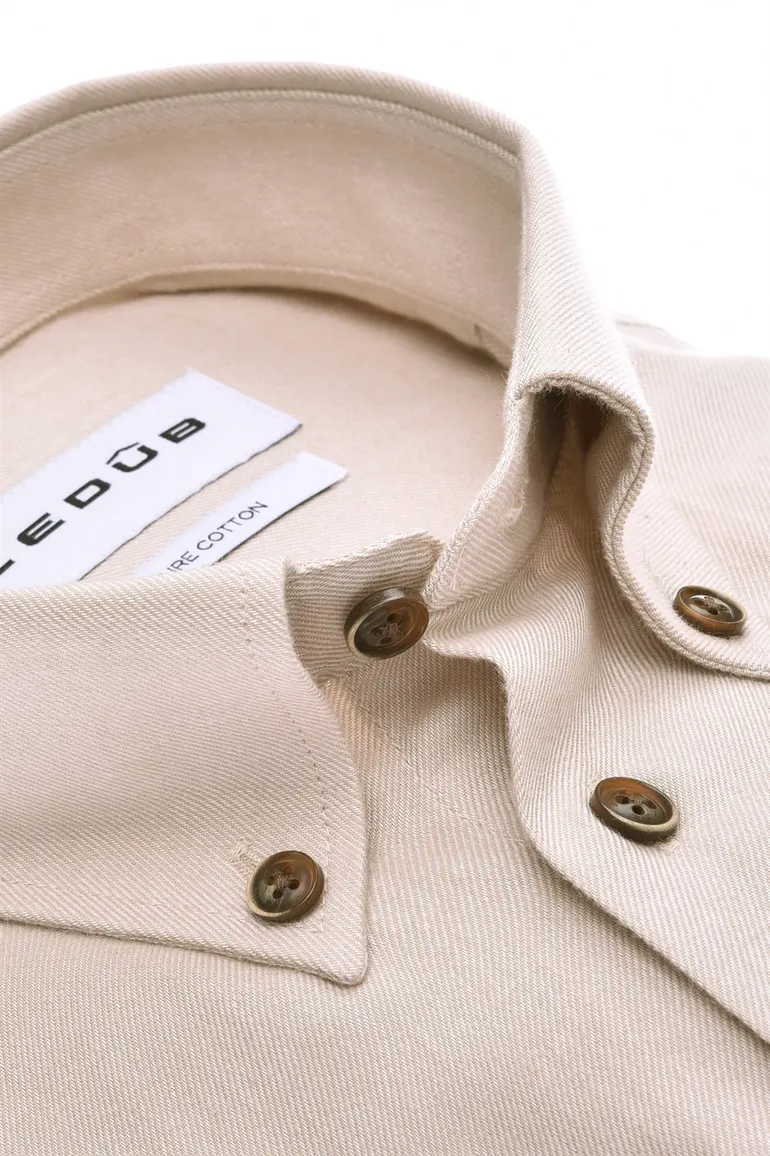 Ledub Modern Fit New casual overhemd beige