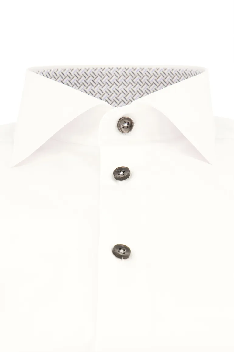 overhemd mouwlengte 7 Ledub Modern Fit New wit