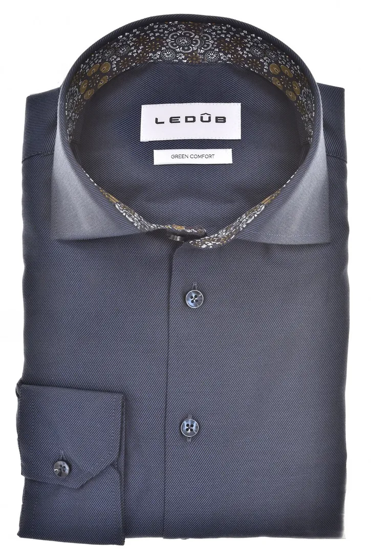 overhemd mouwlengte 7 Ledub Modern Fit New donkerblauw