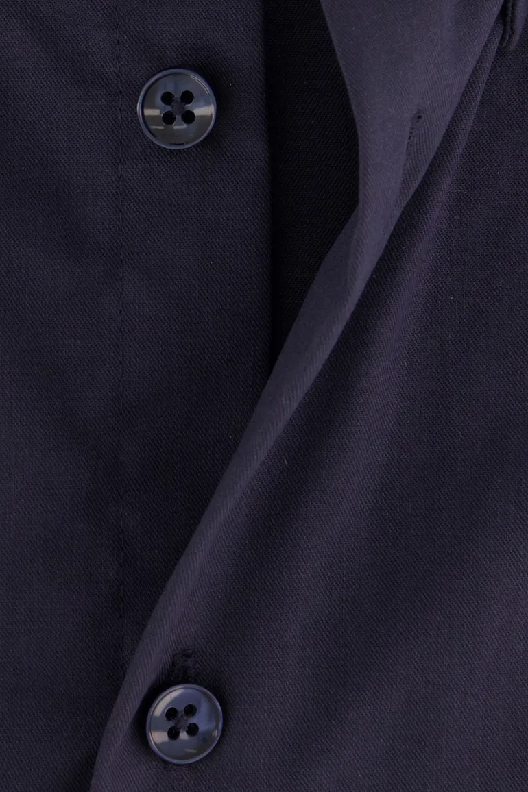 Strijkvrij overhemd Ledub donkerblauw