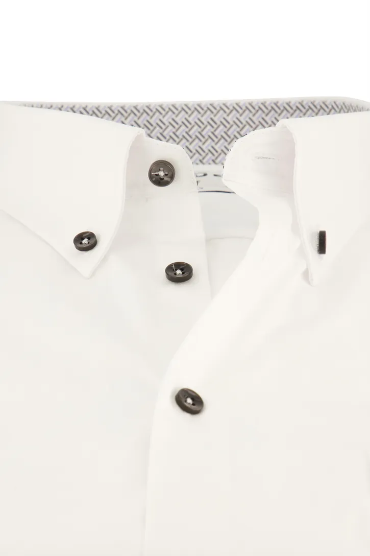 Overhemd Ledub Modern fit wit button-down