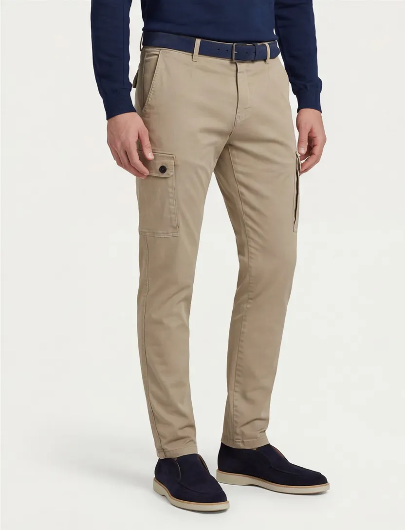 Replay Pantalon cargo bruin hyperflex slim fit