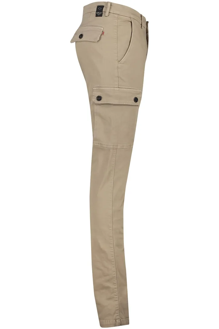 Replay Pantalon cargo bruin hyperflex slim fit