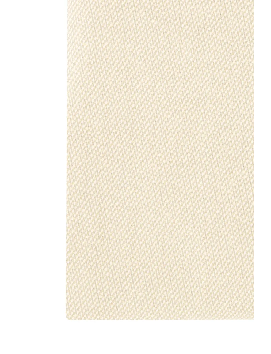overhemd mouwlengte 7 John Miller Tailored Fit New beige geprint katoen normale fit