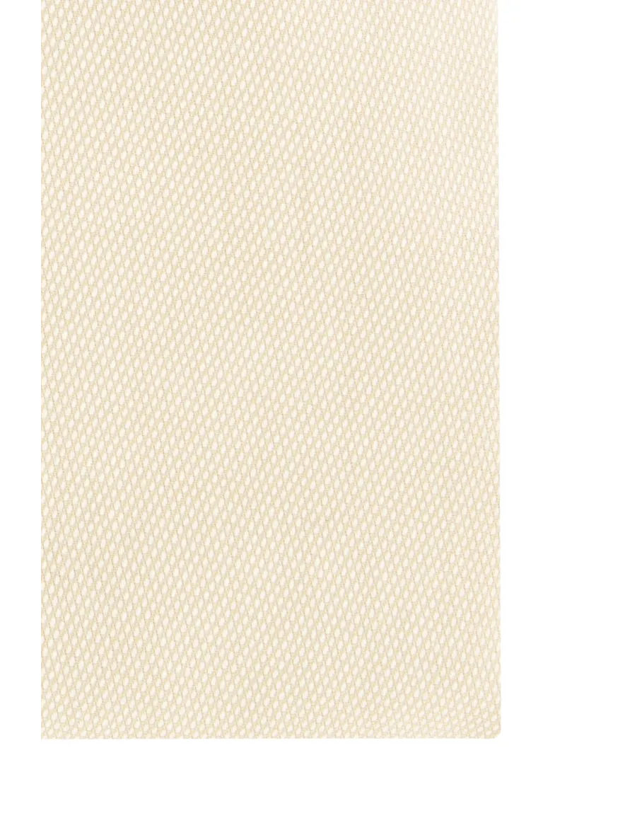 overhemd mouwlengte 7 John Miller Tailored Fit New beige geprint katoen normale fit