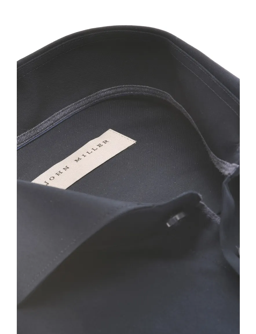 overhemd mouwlengte 7 donkerblauw John Miller Tailored Fit - Nieuw
