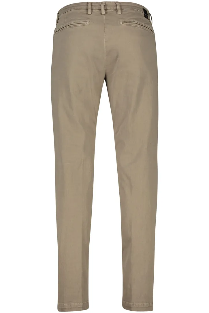 Replay chino katoen beige Benni Regular Fit effen