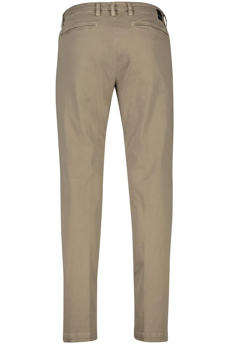 Replay chino katoen beige Benni Regular Fit effen
