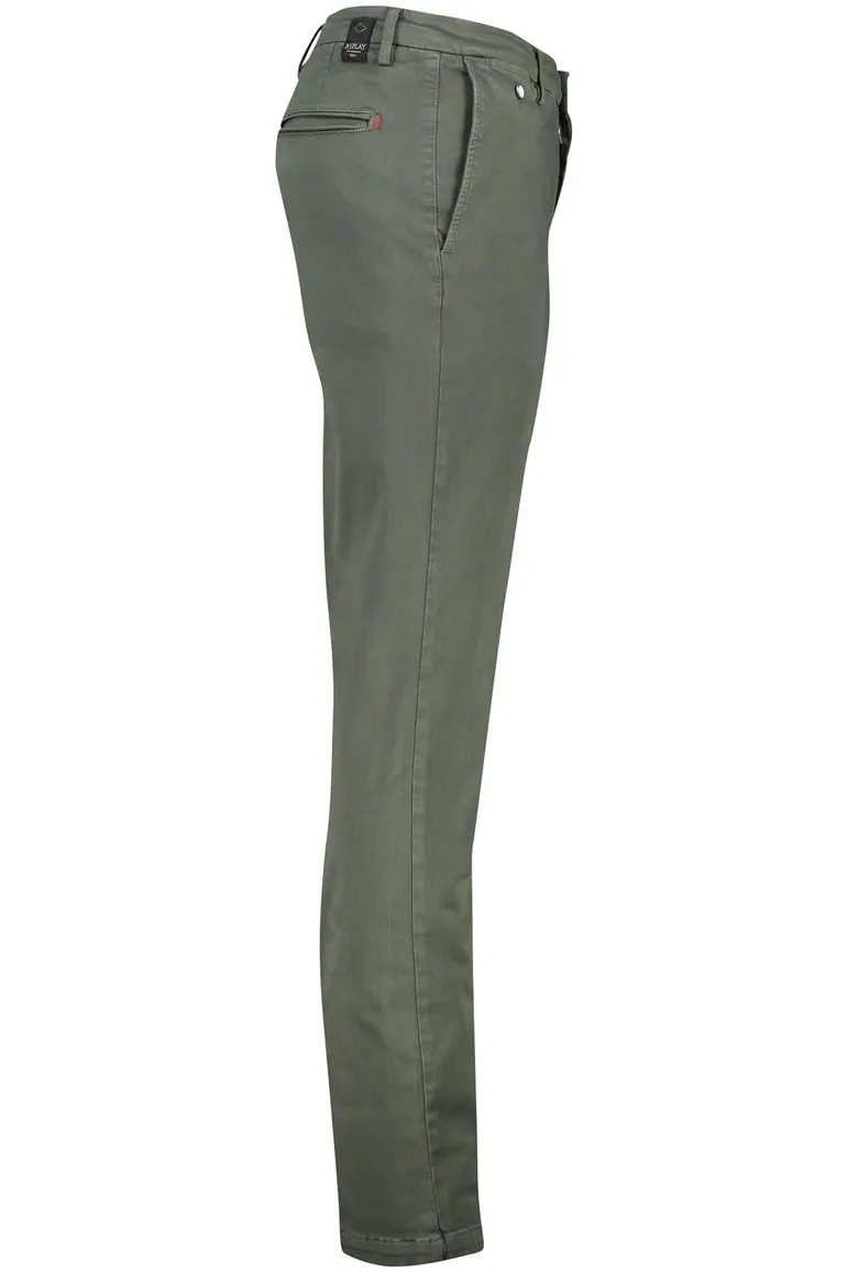 Benni Regular Fit chino Replay groen katoen, stretch