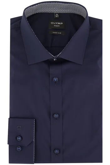 Olymp Olymp overhemd donkerblauw mouwlengte 7
