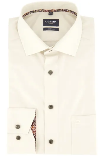 Olymp Olymp overhemd creme modern fit