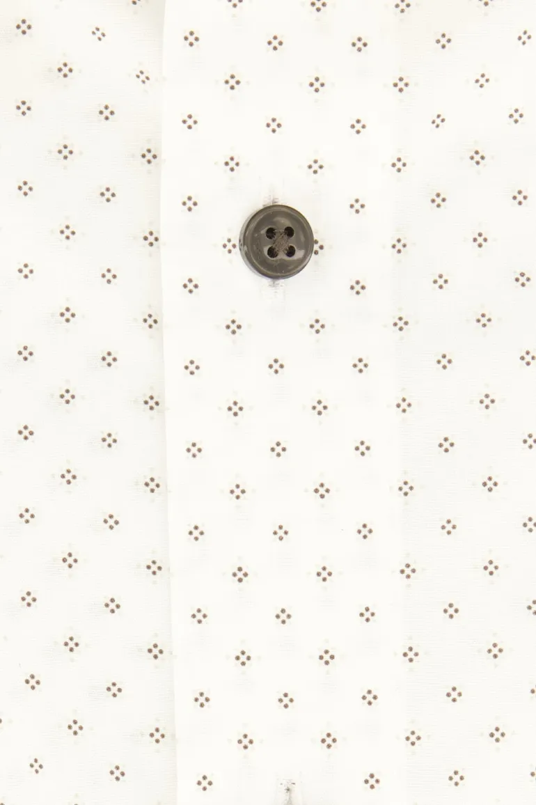 Olymp Luxor overhemd Modern Fit wit geprint