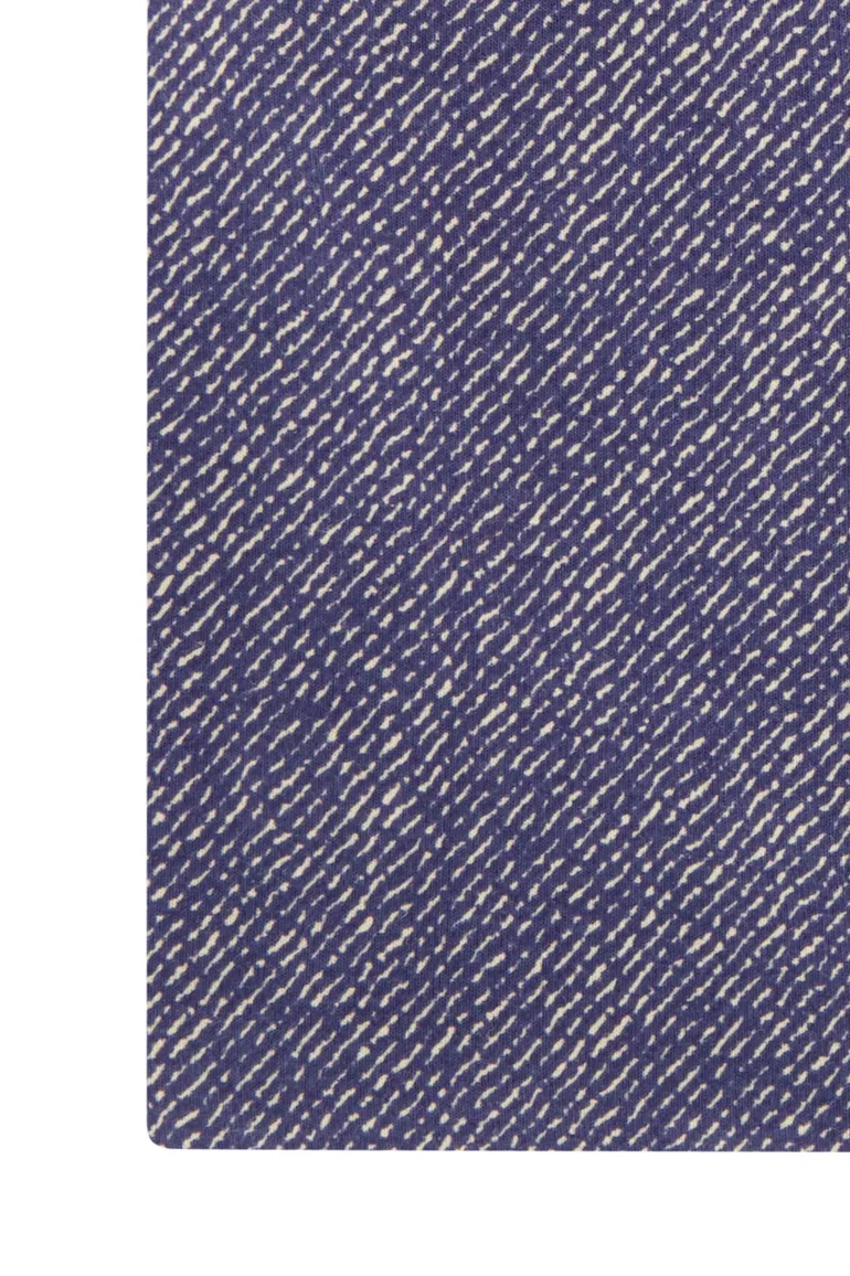 Olymp overhemd blauw geprint
