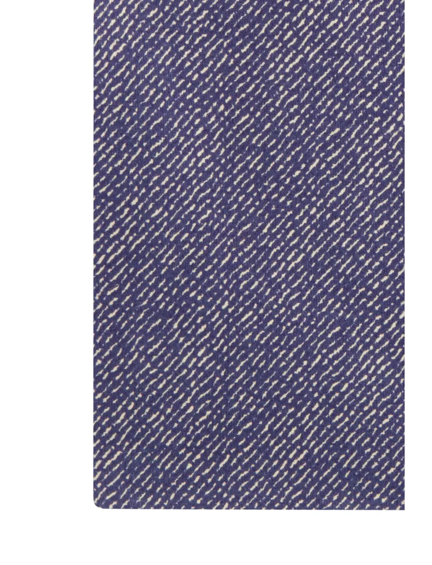 Olymp overhemd blauw geprint